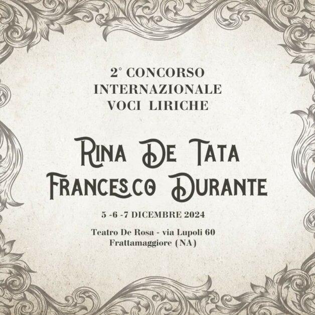 2° Concorso Internazionale Voci Liriche Rina De Tata