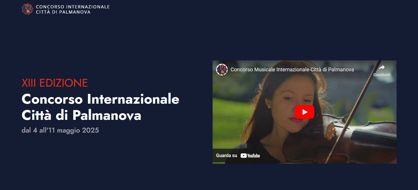 XIII Concorso Musicale Internazionale Città di Palmanova