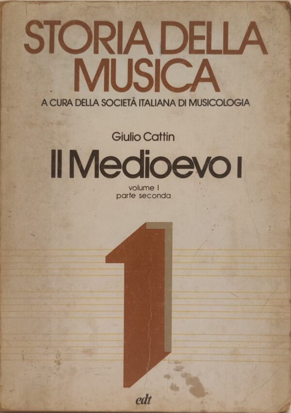 storia della musica il medioevo fronte del libro di giulio cattin