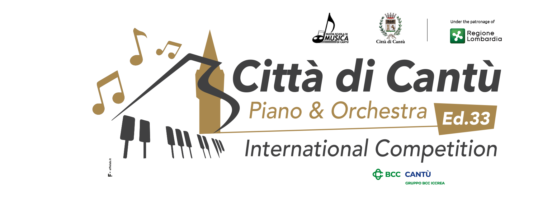 33° Concorso Internazionale per Pianoforte e Orchestra Città di Cantù